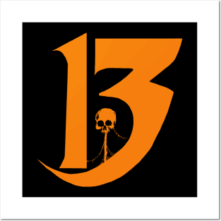 13 (orange version) Posters and Art